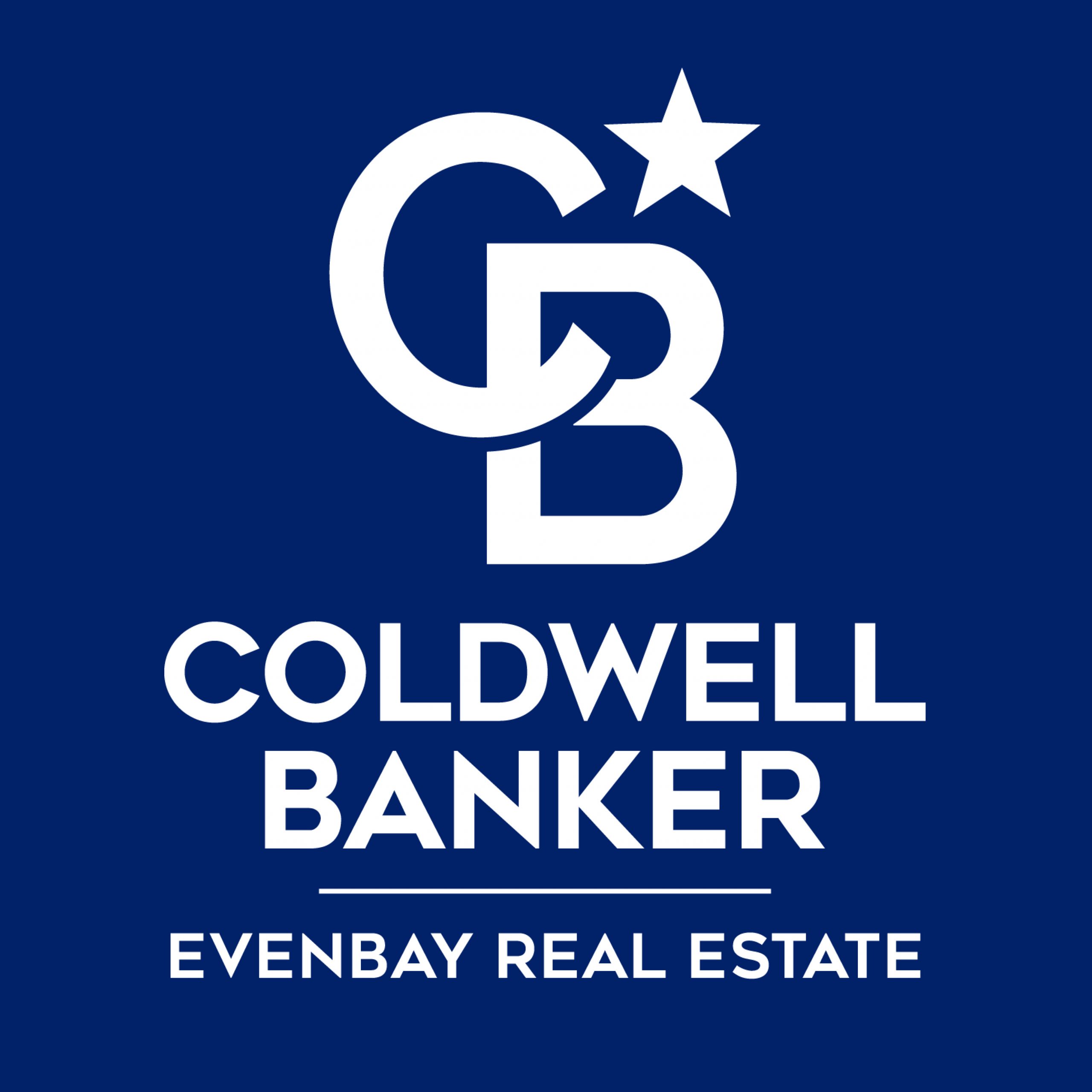 Logo with blue background